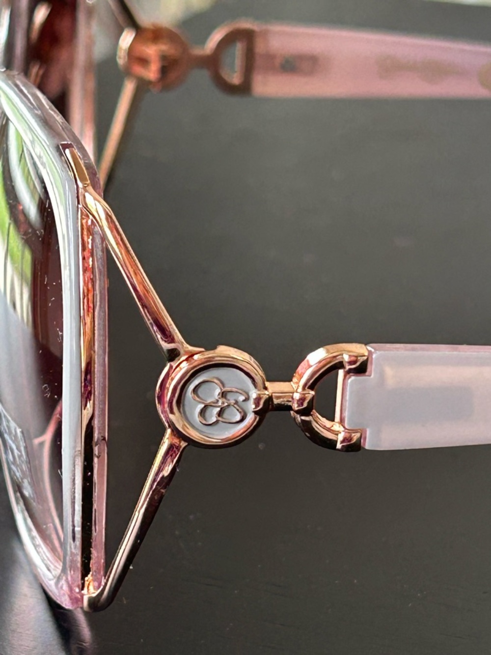 NWOT Jessica Simpson Glam Oversized Rose Fade Metal Vent Sunglasses J5686 RSF - Picture 7 of 13